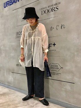 「KBF+」｜「アイテム（帽子）」を使った、asamiさん（レディース・164cm）の秋コーディネート