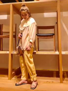 「KBF+」｜「アイテム（パンツ）」を使った、asamiさん（レディース・164cm）の夏コーディネート