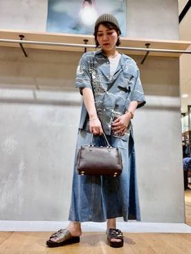 「RODE SKO（ロデスコ）のアイテム」を使った、asamiさん（レディース・164cm）の夏コーディネート