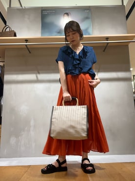 「SMELLY（スメリー）のアイテム」を使った、asamiさん（レディース・164cm）の夏コーディネート