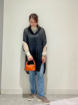 「RODE SKO」｜「アイテム（スニーカー）」を使った、asamiさん（レディース・164cm）の秋コーディネート