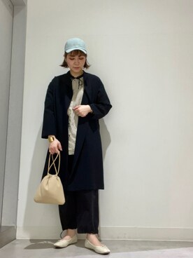 「RODE SKO」｜「アイテム（キャップ）」を使った、asamiさん（レディース・164cm）の春コーディネート