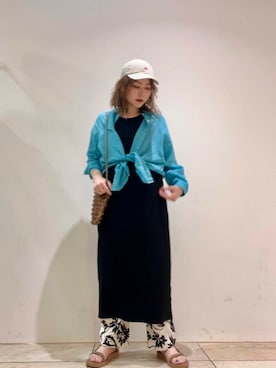 「お出掛けコーデ」｜asamiさん（レディース・164cm）の夏コーディネート