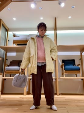 「アイテム（その他アウター）」を使った、asamiさん（レディース・164cm）の秋コーディネート