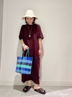 「SENSE OF PLACE by URBAN RESEAR」｜「アイテム（帽子）」を使った、asamiさん（レディース・164cm）の夏コーディネート