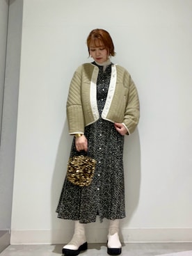 「アイテム（ワンピース/ドレス）」を使った、asamiさん（レディース・164cm・30代）の冬コーディネート