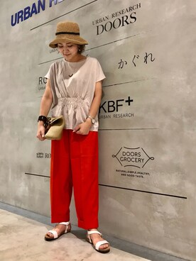 「KBF+」｜「アイテム（帽子）」を使った、asamiさん（レディース・164cm）の夏コーディネート