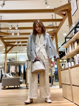 「URBANRESEARCH」｜「アイテム（バレエシューズ）」を使った、asamiさん（レディース・164cm）の春コーディネート