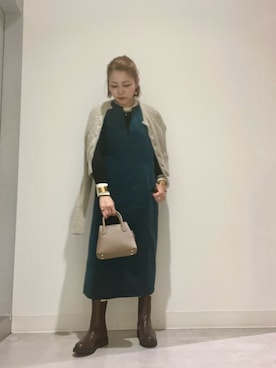 「アイテム（ワンピース/ドレス）」を使った、asamiさん（レディース・164cm・30代）の秋コーディネート