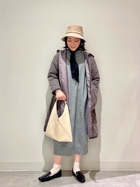 「RODE SKO」｜「アイテム（ローファー）」を使った、asamiさん（レディース・164cm）の冬コーディネート