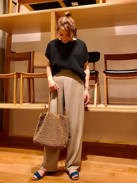 「KBF+」｜「アイテム（パンツ）」を使った、asamiさん（レディース・164cm）の夏コーディネート