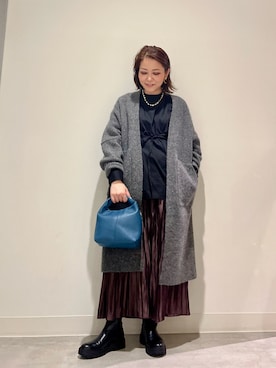 「SonnyLabel」｜「アイテム（ブーツ）」を使った、asamiさん（レディース・164cm）の冬コーディネート