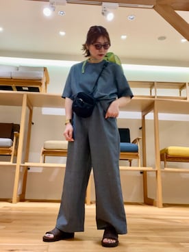 「帰省コーデ」｜asamiさん（レディース・164cm）の春コーディネート
