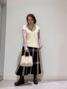 「SonnyLabel」｜「アイテム（ブーツ）」を使った、asamiさん（レディース・164cm）の秋コーディネート