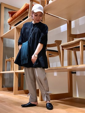 「KBF+」｜「アイテム（帽子）」を使った、asamiさん（レディース・164cm）の秋コーディネート
