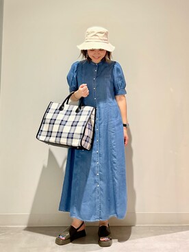 「SENSE OF PLACE by URBAN RESEAR」｜「アイテム（ワンピース/ドレス）」を使った、asamiさん（レディース・164cm）の春コーディネート