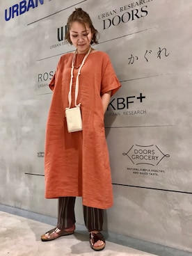 「KBF+」｜「アイテム（ワンピース/ドレス）」を使った、asamiさん（レディース・164cm）の夏コーディネート