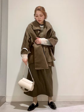 「アイテム（ワンピース/ドレス）」を使った、asamiさん（レディース・164cm・30代）の冬コーディネート