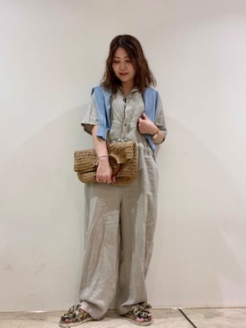 「お出掛けコーデ」｜asamiさん（レディース・164cm）の夏コーディネート