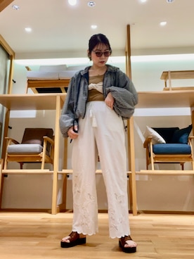 「LAATO（ラート）のアイテム」を使った、asamiさん（レディース・164cm）の夏コーディネート