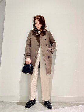 「SonnyLabel」｜「アイテム（ローファー）」を使った、asamiさん（レディース・164cm）の秋コーディネート