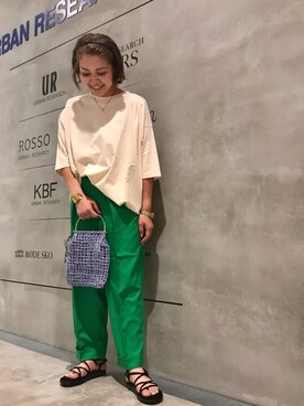 「KBF+」｜「アイテム（パンツ）」を使った、asamiさん（レディース・164cm）の夏コーディネート
