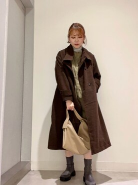 「アイテム（ワンピース/ドレス）」を使った、asamiさん（レディース・164cm・30代）の冬コーディネート
