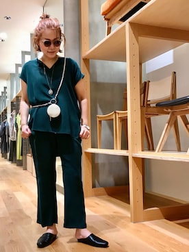 「Hint&Wit（ヒントアンドウィット）のアイテム」を使った、asamiさん（レディース・164cm）の夏コーディネート