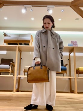 「ur_welcomes」｜「アイテム（バッグ）」を使った、asamiさん（レディース・164cm）の冬コーディネート