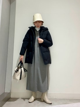「SonnyLabel」｜「アイテム（ブーツ）」を使った、asamiさん（レディース・164cm）の冬コーディネート