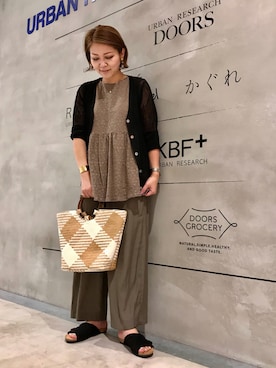 「KBF+」｜「アイテム（パンツ）」を使った、asamiさん（レディース・164cm）の夏コーディネート