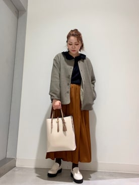 「RODE SKO」｜「アイテム（ローファー）」を使った、asamiさん（レディース・164cm）の秋コーディネート