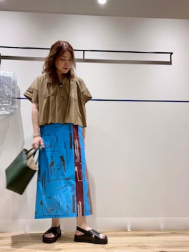 「お出掛けコーデ」｜asamiさん（レディース・164cm）の夏コーディネート