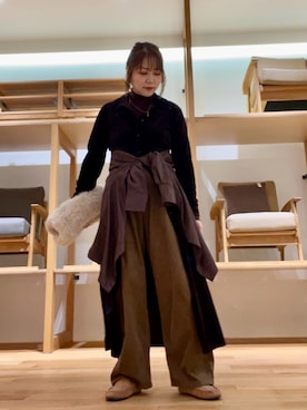 「アイテム（ワンピース/ドレス）」を使った、asamiさん（レディース・164cm・30代）の秋コーディネート