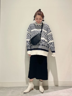 「SENSE OF PLACE by URBAN RESEAR」｜「アイテム（ワンピース/ドレス）」を使った、asamiさん（レディース・164cm）の冬コーディネート