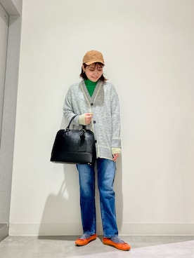 「RODE SKO」｜「アイテム（キャップ）」を使った、asamiさん（レディース・164cm）の秋コーディネート