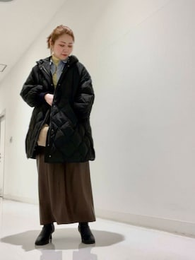 「URBAN RESEARCH（アーバンリサーチ）のアイテム（ダウンジャケット/コート）」を使った、asamiさん（レディース・164cm）の冬コーディネート