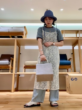 「帰省コーデ」｜asamiさん（レディース・164cm）の春コーディネート