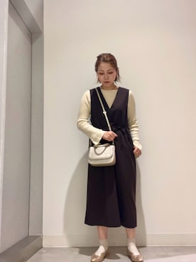 「アイテム（ワンピース/ドレス）」を使った、asamiさん（レディース・164cm・30代）の秋コーディネート