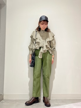 「RODE SKO」｜「アイテム（キャップ）」を使った、asamiさん（レディース・164cm）の秋コーディネート