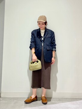 「RODE SKO」｜「アイテム（キャップ）」を使った、asamiさん（レディース・164cm）の秋コーディネート