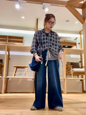 「アイテム（その他シューズ）」を使った、asamiさん（レディース・164cm）の秋コーディネート