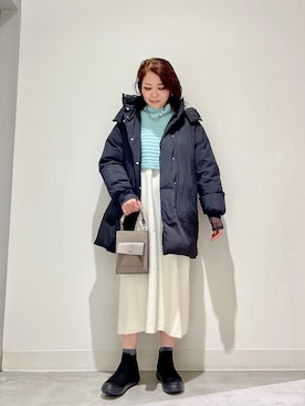 「SENSE OF PLACE by URBAN RESEAR」｜「アイテム（ダウンジャケット/コート）」を使った、asamiさん（レディース・164cm）の秋コーディネート