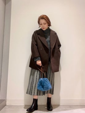 「SonnyLabel」｜「アイテム（ブーツ）」を使った、asamiさん（レディース・164cm）の秋コーディネート