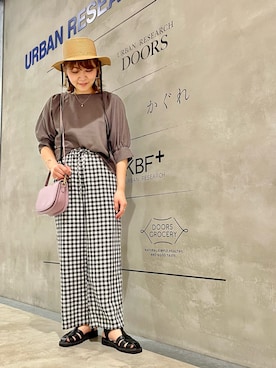 「SENCEOFPLACE」｜asamiさん（レディース・164cm）の夏コーディネート