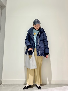 「RODE SKO」｜「アイテム（キャップ）」を使った、asamiさん（レディース・164cm）の冬コーディネート