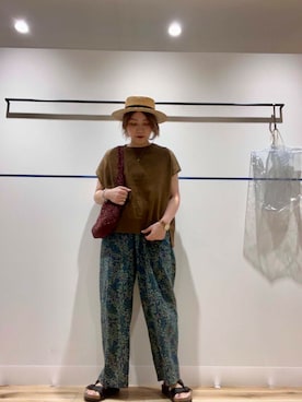 「柄物」｜asamiさん（レディース・164cm）の夏コーディネート