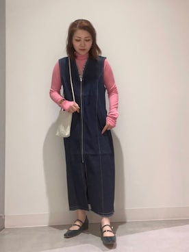 「デニムワンピース」｜asamiさん（レディース・164cm・30代）の夏コーディネート