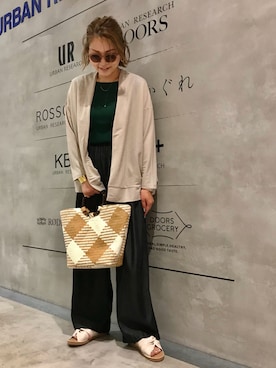 「URBAN RESEARCH（アーバンリサーチ）のアイテム（サングラス）」を使った、asamiさん（レディース・164cm）の夏コーディネート