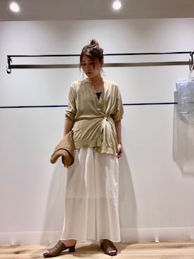 「お出掛けコーデ」｜asamiさん（レディース・164cm）の夏コーディネート